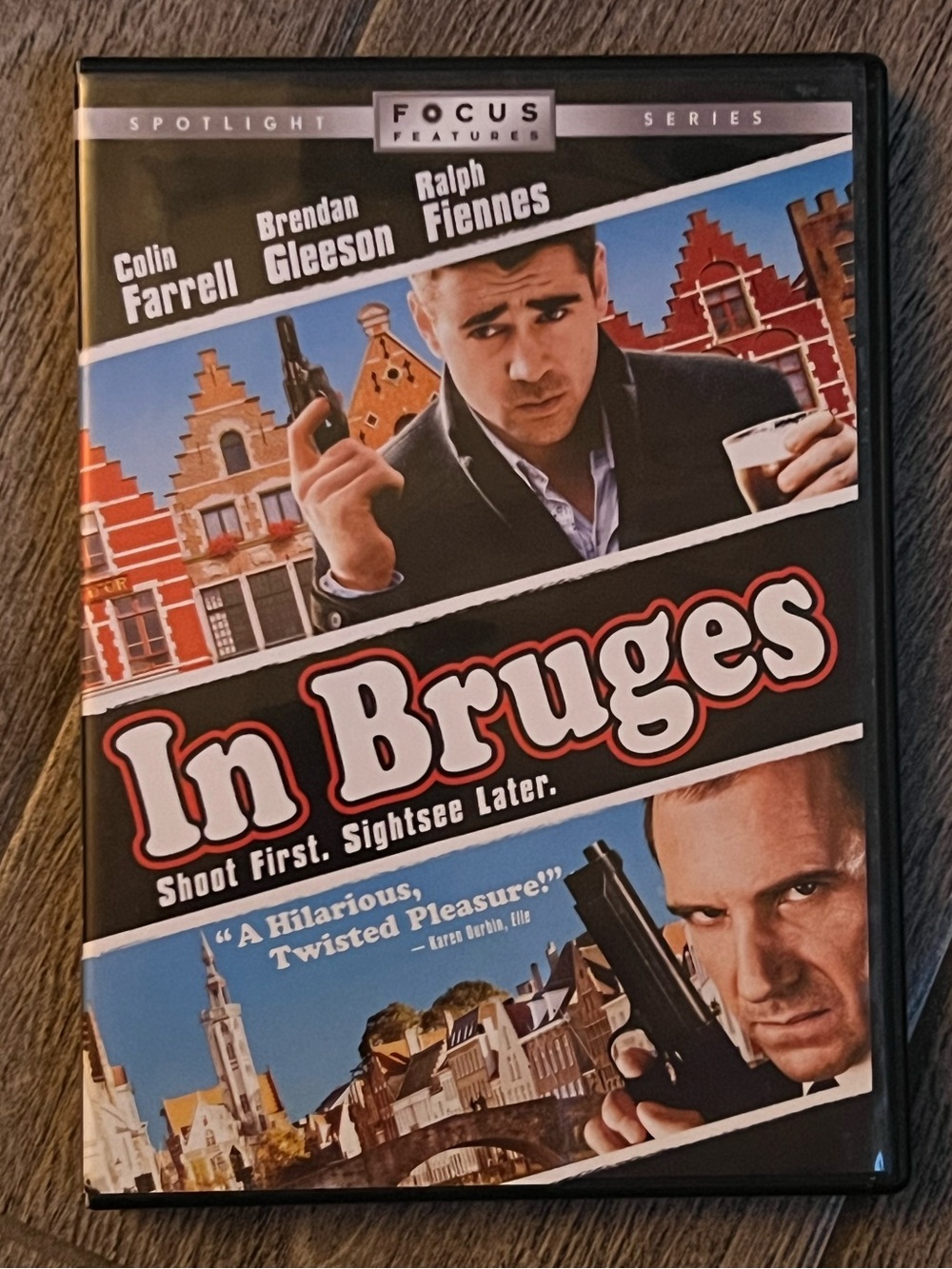 In Bruges DVD Colin Farrell Brendan Gleeson Ralph Fiennes Dark Comedy Crime
